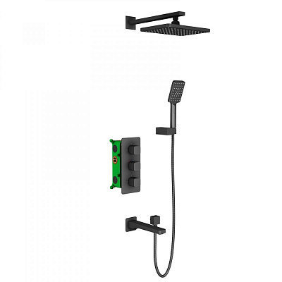 Душевая система встроенная с термостатом Timo Petruma SX-5049/03SM черный 400_400_2835539